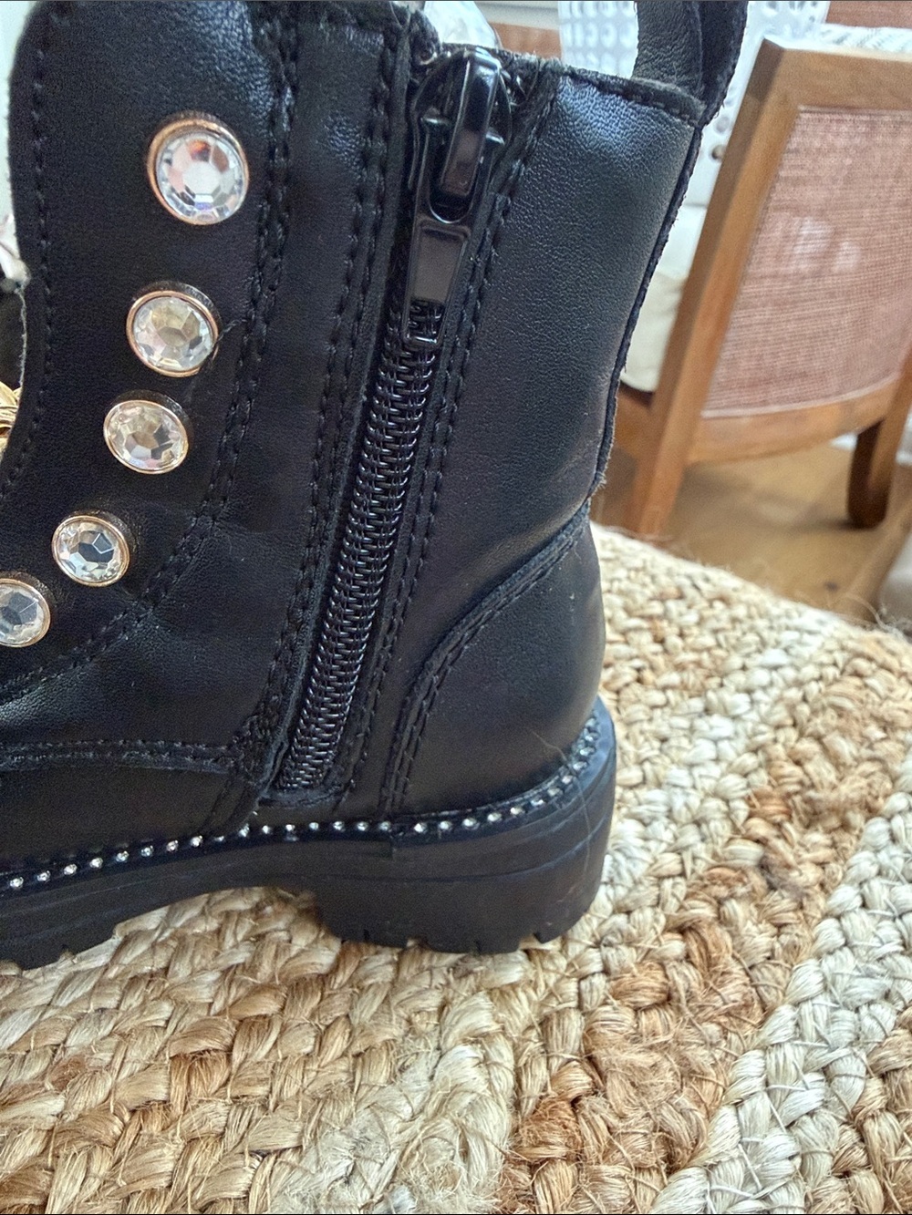 NWOT Kurt Geiger Kids Bax Leather Boots - Picture 6 of 8